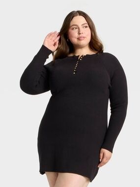 Universal Thread Women's Long-Sleeve Knit Dress Brand New Plus Size - Size 1X